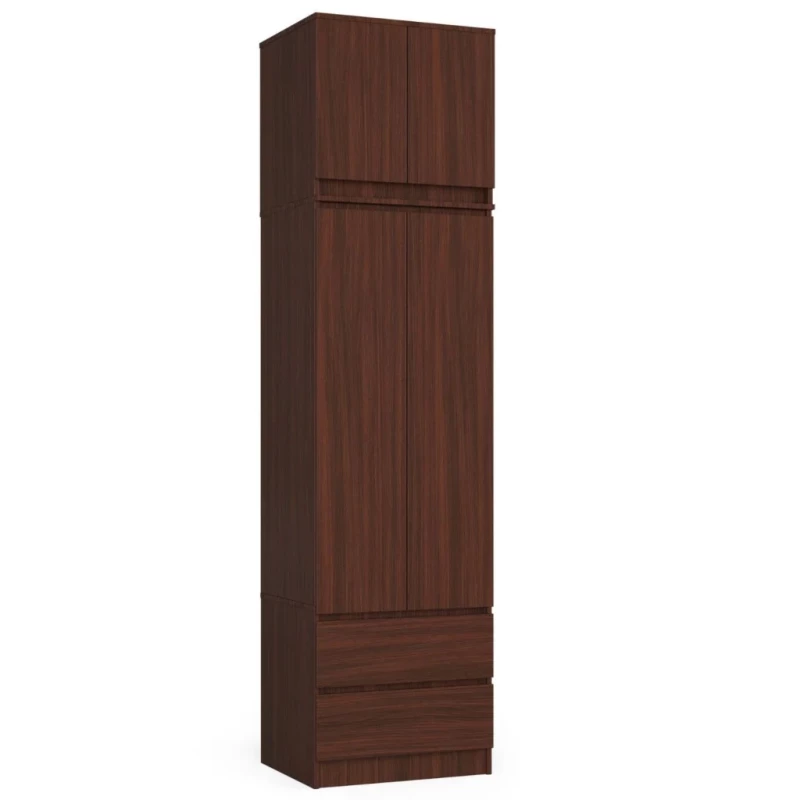 Šatníková skriňa s nástavcom 60 cm WREN - wenge