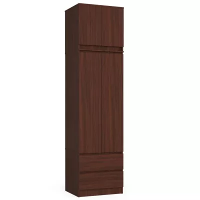 Šatníková skriňa s nástavcom 60 cm WREN - wenge