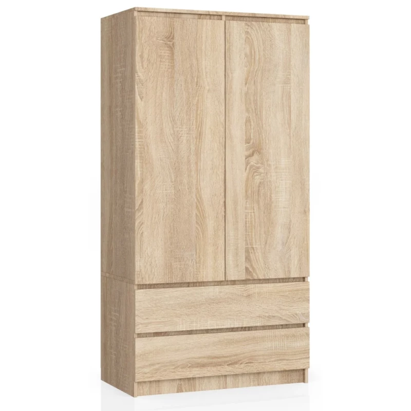 Šatníková skriňa so šuplíkmi 90 cm LOTA - dub sonoma