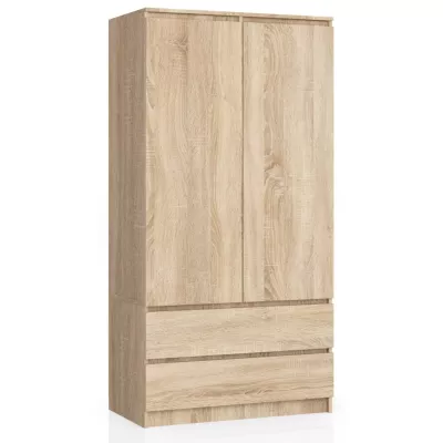 Šatníková skriňa so šuplíkmi 90 cm LOTA - dub sonoma