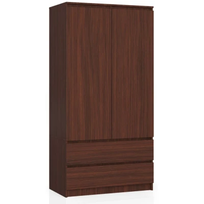 Šatníková skriňa so šuplíkmi 90 cm LOTA - wenge