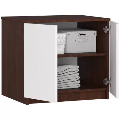 Nadstavec na skriňu LOTA - wenge / biely