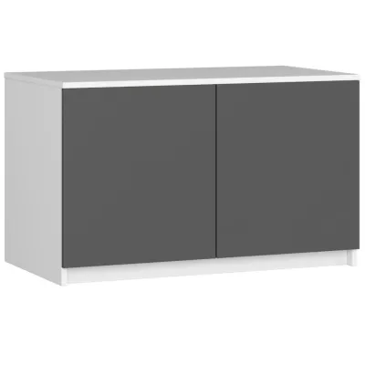 Nadstavec na skriňu LOTA 90 cm - biely / šedý