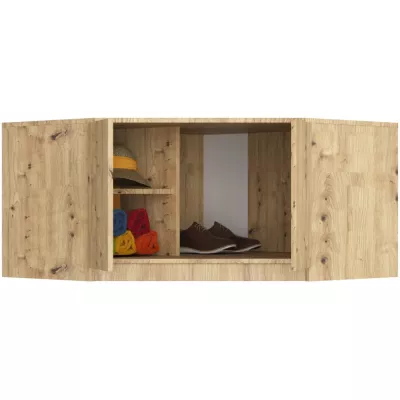 Rohový nástavec na skriňu LOTA 100 cm - dub artisan