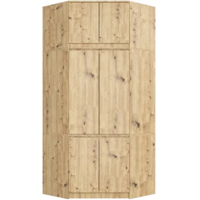 Rohový nástavec na skriňu LOTA 100 cm - dub artisan