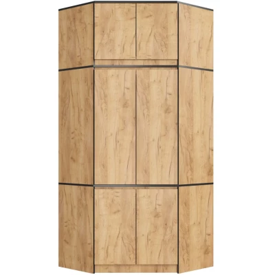 Rohový nástavec na skriňu LOTA 100 cm - dub craft