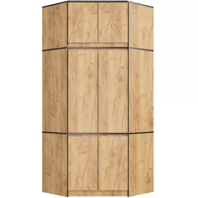 Rohový nástavec na skriňu LOTA 100 cm - dub craft