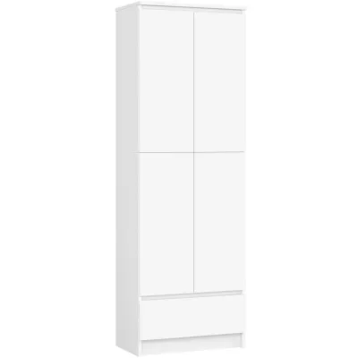 Dvojdverová skriňa so šuplíkom 60 cm VALESTRA - biela