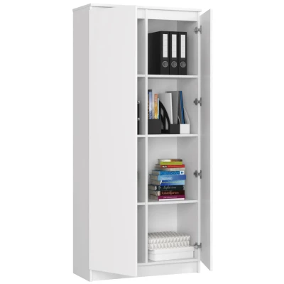 Policová skriňa 80 cm VALESTRA - biela