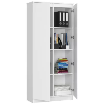 Policová skriňa 80 cm VALESTRA - biela