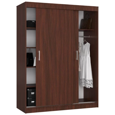 Priestranná šatníková skriňa 150 cm VALESTRA - wenge
