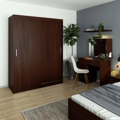 Priestranná šatníková skriňa 150 cm VALESTRA - wenge