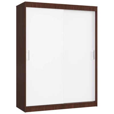 Priestranná šatníková skriňa 150 cm VALESTRA - wenge / biela