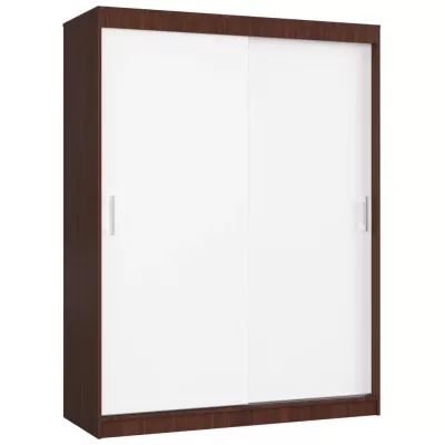 Priestranná šatníková skriňa 150 cm VALESTRA - wenge / biela
