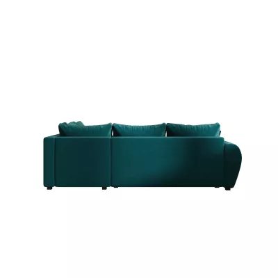 Rohová sedacia súprava LUKAVA - smaragdová, pravý roh
