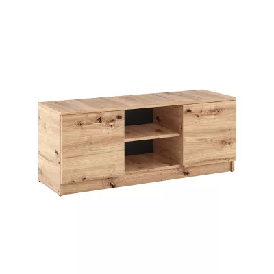 TV stolík s dvierkami GIDOEN - dub artisan