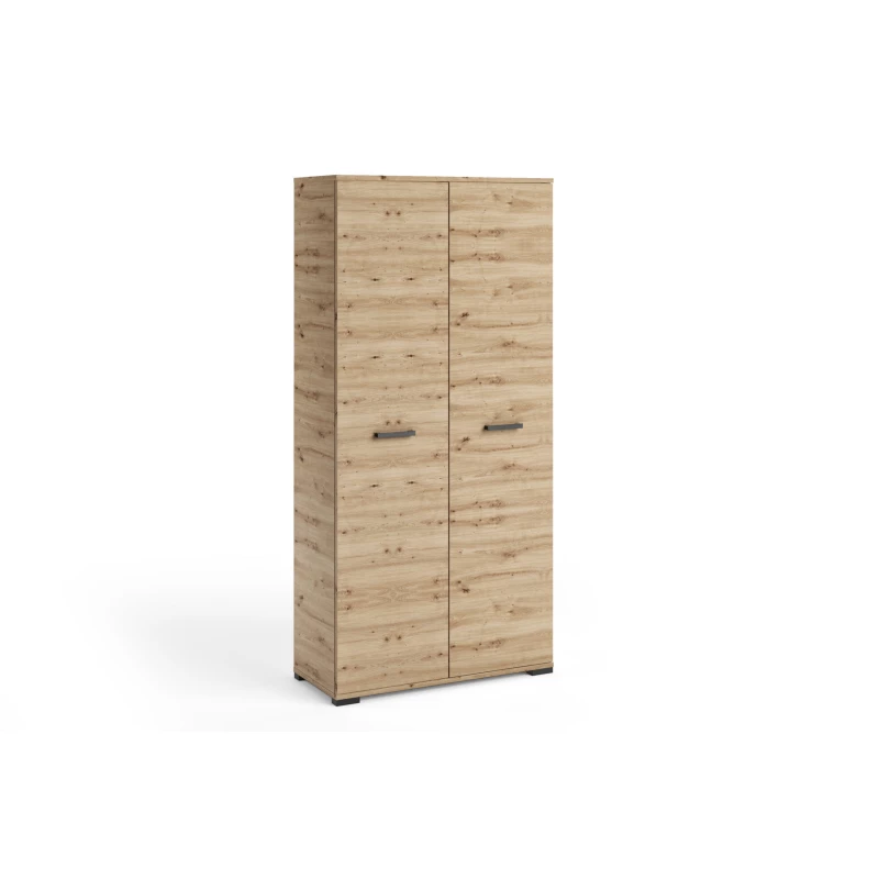 Šatníková dvojdverová skriňa 90 cm KLENRI - dub artisan