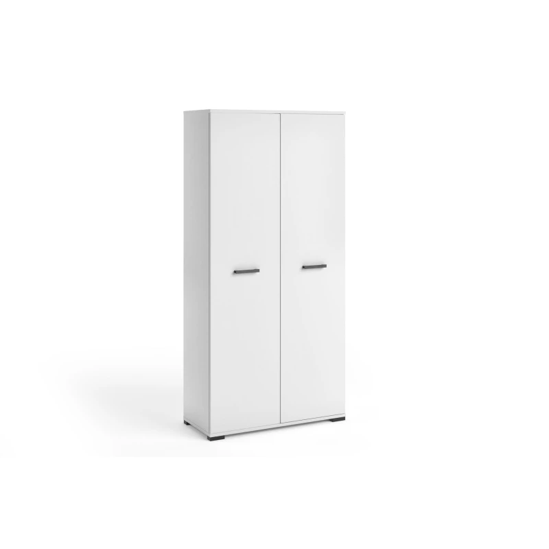 Šatníková dvojdverová skriňa 90 cm KLENRI - biela