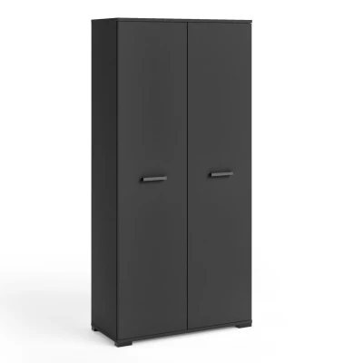 Šatníková dvojdverová skriňa 90 cm KLENRI - čierna
