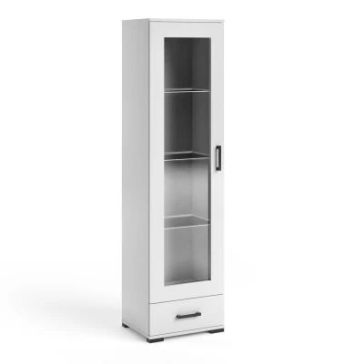 Úzka vitrína KLENRI - biela