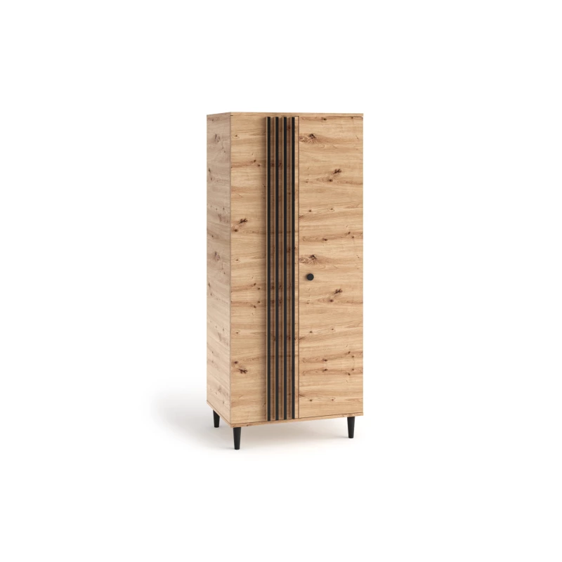 Dvojdverová skriňa s lamelami 80 cm WARDOX - dub artisan