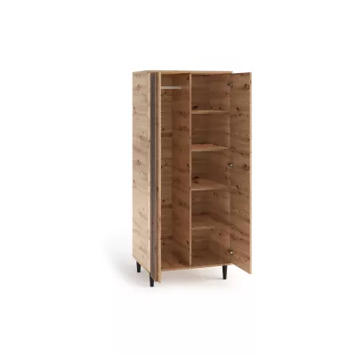 Dvojdverová skriňa s lamelami 80 cm WARDOX - dub artisan