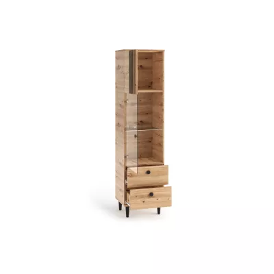 Presklená úzka skriňa 50 cm WARDOX - dub artisan
