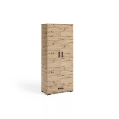 Vysoká dvojdverová skriňa 80 cm KLENRI - dub artisan