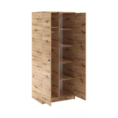 Dvojdverová skriňa 80 cm GIDOEN - dub artisan