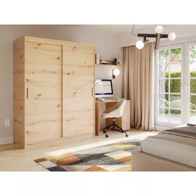 Skriňa s posuvnými dverami 180 cm WARDIO - dub artisan