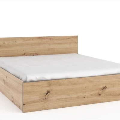 Manželská posteľ s úložným priestorom 160X200 NAIRI - dub artisan