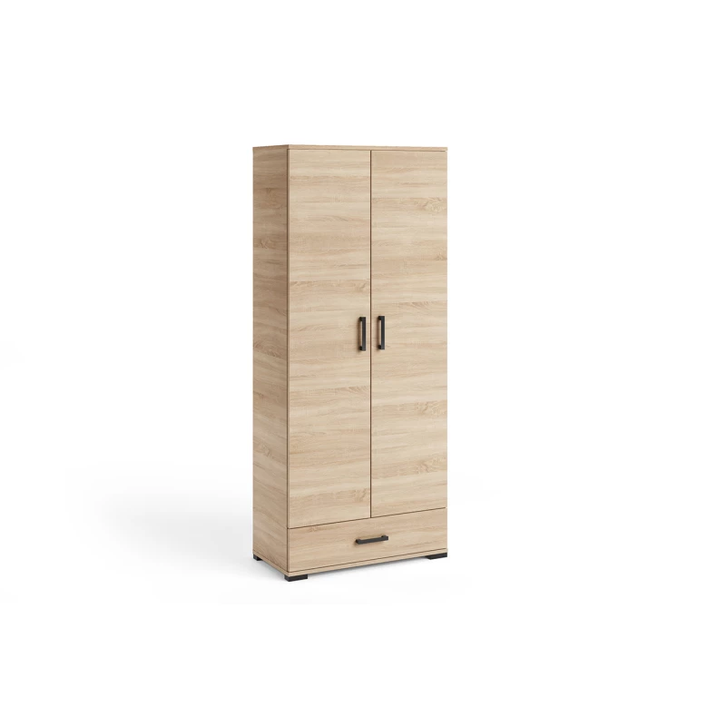 Vysoká dvojdverová skriňa 80 cm KLENRI - dub sonoma