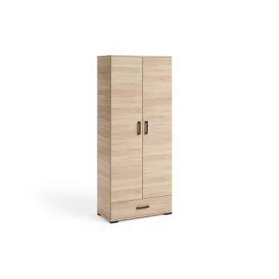 Vysoká dvojdverová skriňa 80 cm KLENRI - dub sonoma