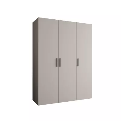 Priestranná šatníková skriňa HELMA 1 150 cm - kašmír / čierne úchyty