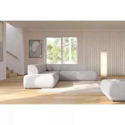 Rozkladacia sedačka s úložným priestorom SURREY 2 - svetlo šedá, ľavý roh