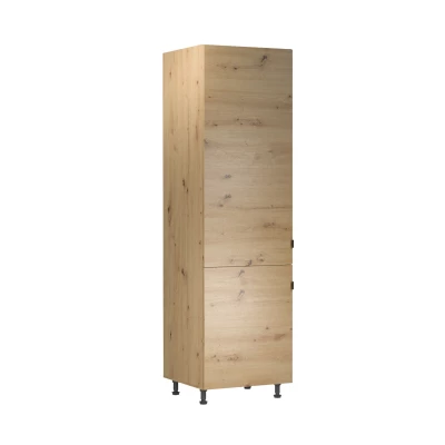 Skriňa na vstavanú chladničku VALEN - šírka 60 cm, dub artisan