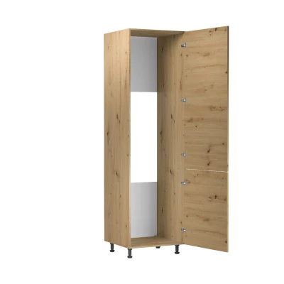 Skriňa na vstavanú chladničku VALEN - šírka 60 cm, dub artisan