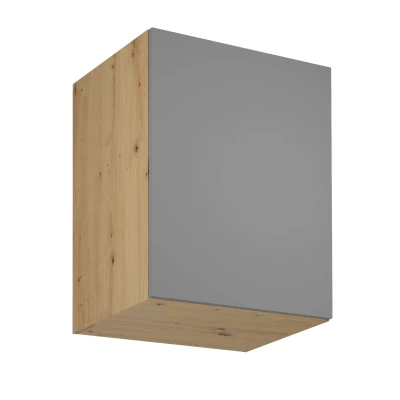 Horná hlboká kuchynská skrinka VALEN - šírka 60 cm, dub artisan / šedobéžová