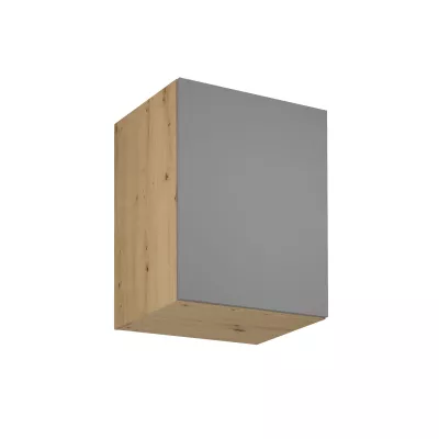 Horná hlboká kuchynská skrinka VALEN - šírka 60 cm, dub artisan / šedobéžová