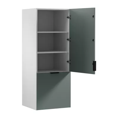 Horná kuchynská skrinka SALERNO - šírka 60 cm, biela / zelená