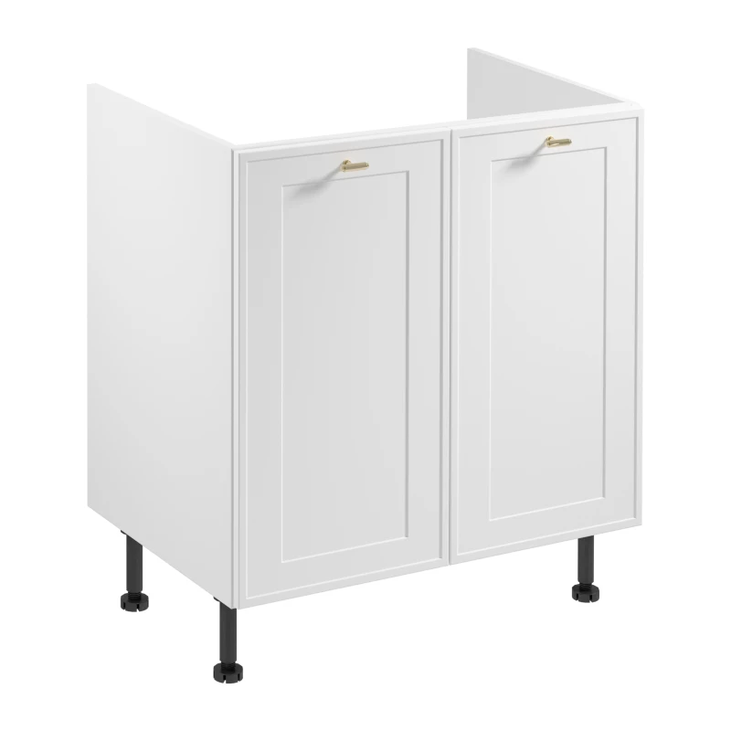 Dolná drezová skrinka SALERNO - šírka 80 cm, biela