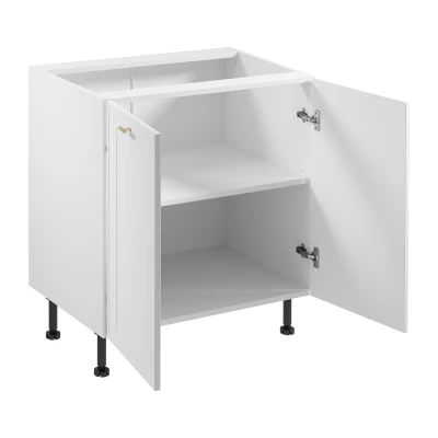 Dolná dvojdverová skrinka SALERNO - šírka 80 cm, biela