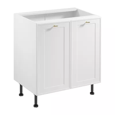 Dolná dvojdverová skrinka SALERNO - šírka 80 cm, biela
