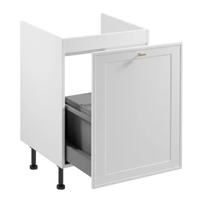 Drezová skrinka SALERNO - šírka 60 cm, biela + koše na odpad ZADARMO