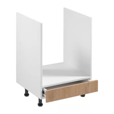 Kuchynská skrinka pre vstavanú rúru SALERNO - šírka 60 cm, biela / dub