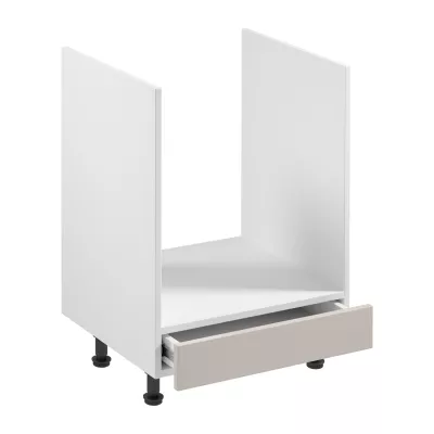 Kuchynská skrinka pre vstavanú rúru SALERNO - šírka 60 cm, biela / béžová