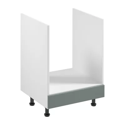 Kuchynská skrinka pre vstavanú rúru SALERNO - šírka 60 cm, biela / zelená