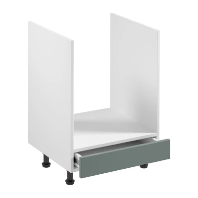 Kuchynská skrinka pre vstavanú rúru SALERNO - šírka 60 cm, biela / zelená