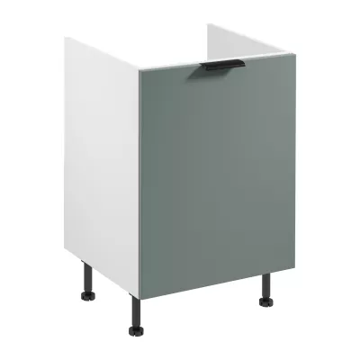 Drezová skrinka SALERNO - šírka 60 cm, biela / zelená