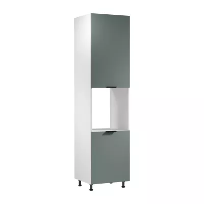 Kuchynská skriňa na vstavanú rúru SALERNO - šírka 60 cm, biela / zelená